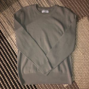 Everlane Gray Cotton Crew Neck Sweater M